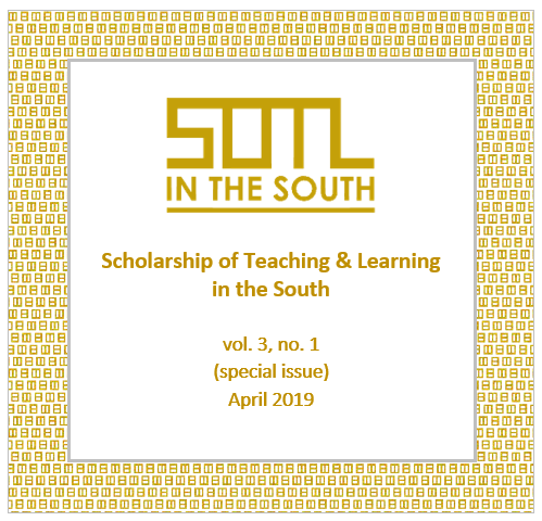 					View Vol. 3 No. 1 (2019): SOTL in the South (special issue)
				